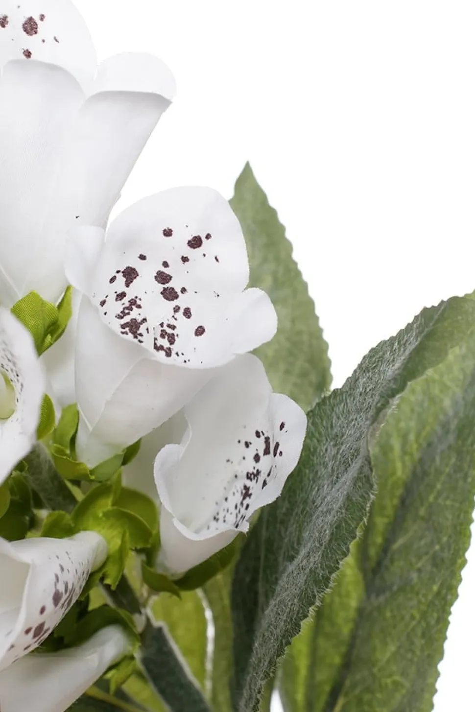 Fleur artificielle, digitale blanche, 36,5″