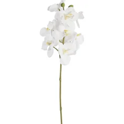 Fleur artificielle d’orchidée vanda blanche, 27″