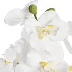 Fleur artificielle d’orchidée vanda blanche, 27″