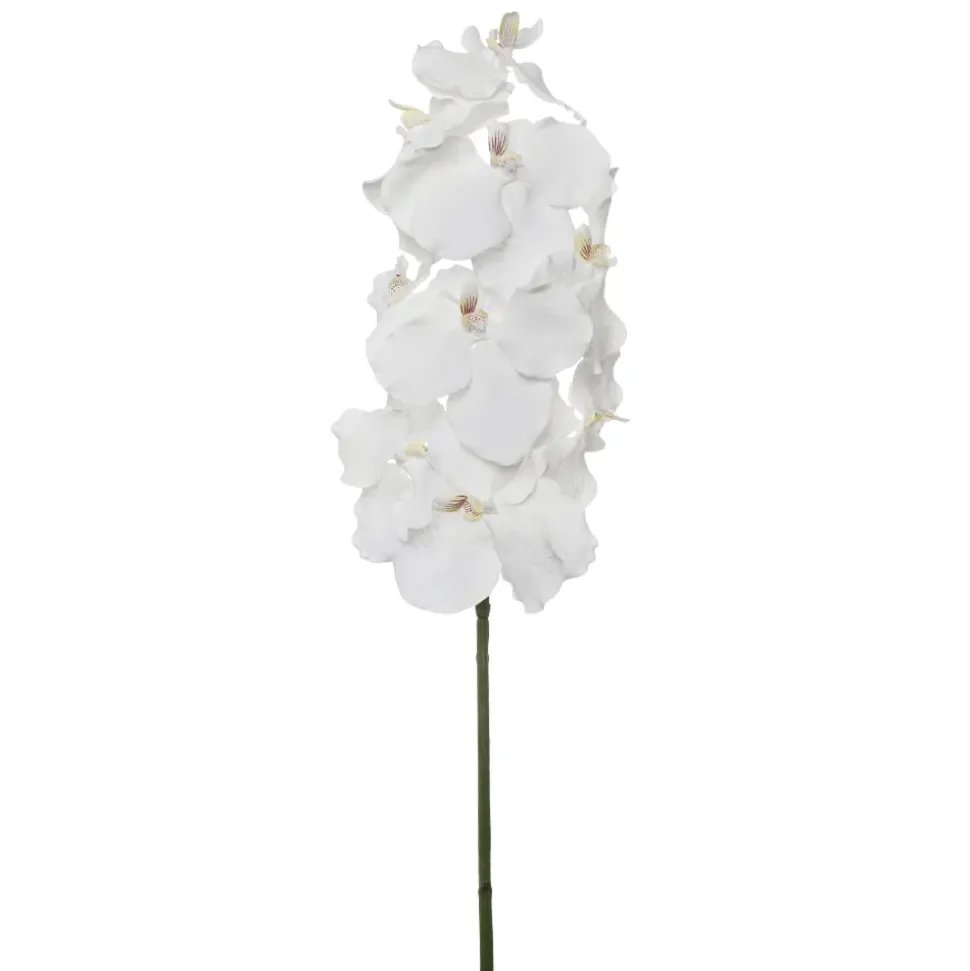 Fleur artificielle, orchidée vanda blanche, 32″