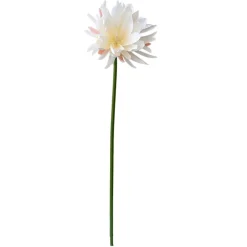 Fleur de cactus blanche artificielle, 32″