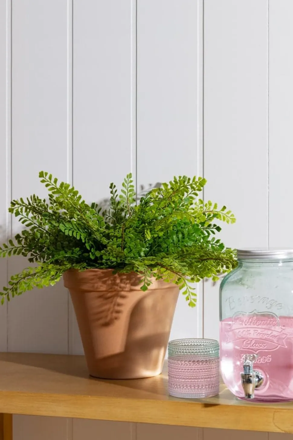 Fougère maidenhair artificielle traitée anti-UV, 15″