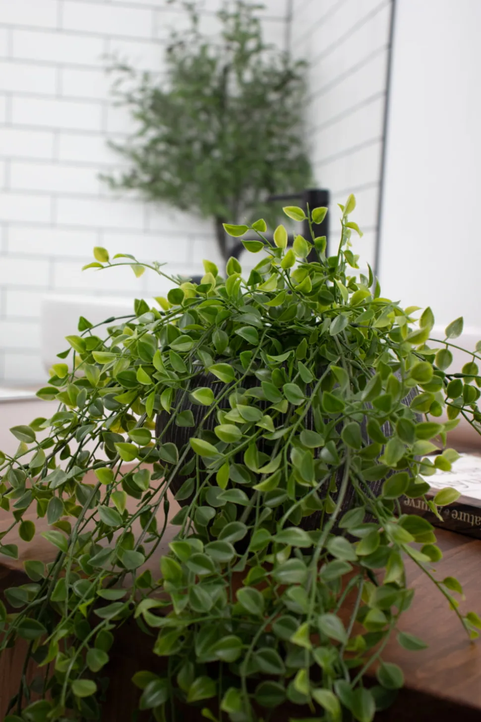 Fougère retombante artificielle d’extérieur, 32″