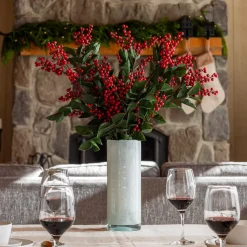 Frosted white cylindrical glass vase