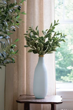 Frosted white recycled glass vase