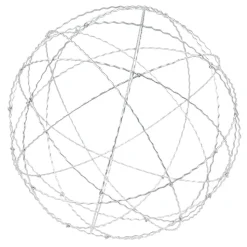 Galvanised metal sphere, 48″