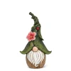 Garden gnome with ladybug hat, 12,5"