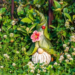 Garden gnome with ladybug hat, 12,5