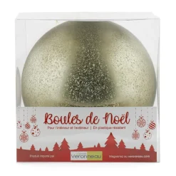 Giant green mercury Christmas ball, 10″