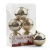 Glossy clear mercury ornaments, 3"