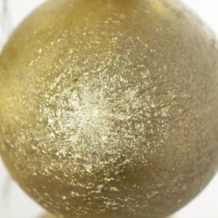 Gold wrickled Christmas ornaments, 3″