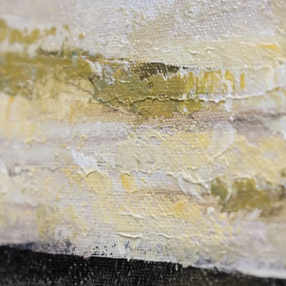 Golden landscape wall art, 32 x 32″