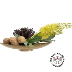 Green eremurus tropical centerpiece