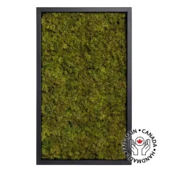 Green moss artificial plant wall, 24 x 15″