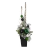 Green pre-lit outdoor Christmas arrangement, 70 x 24″
