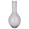 Grey glass floor vase, 27,5 x 12,5"