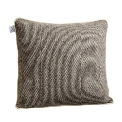 Grey Knit Pillow, 22″