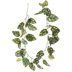 Guirlande de monstera andansonii artificiel au toucher réel, 72″