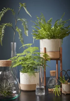Handmade glazed white ceramic pot