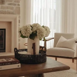 Handmade terracotta gold effect vase