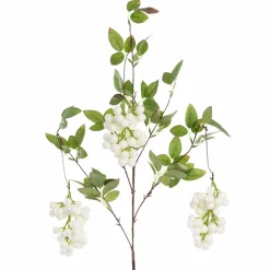 Hanging foliage with white berries, 40"