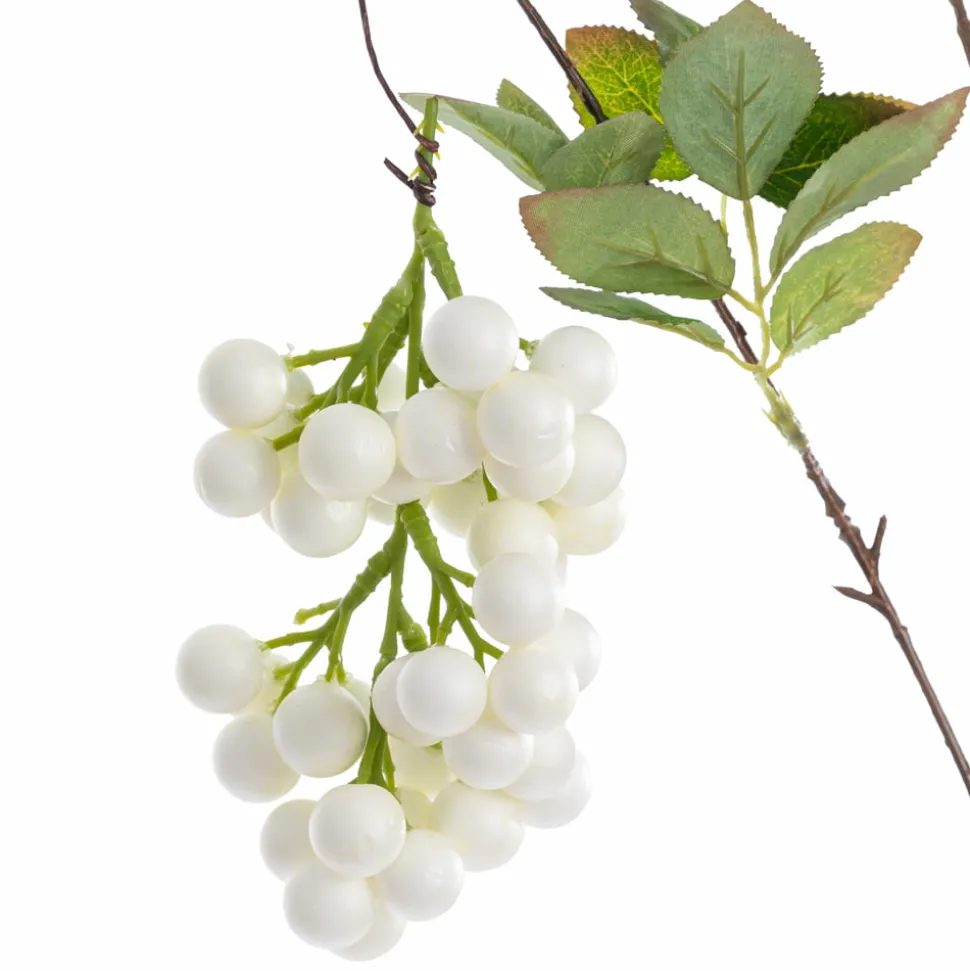 Hanging foliage with white berries, 40"