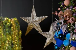 Hanging metal star with an antique look, 23