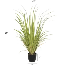 Herbe verte et jaune artificielle, 52″