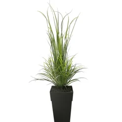 Herbes de rivière artificielles extérieures en pot, 68 x 32″