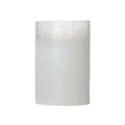 Hurricane crackled effect glass candle holder, 7,5 x 4,5"
