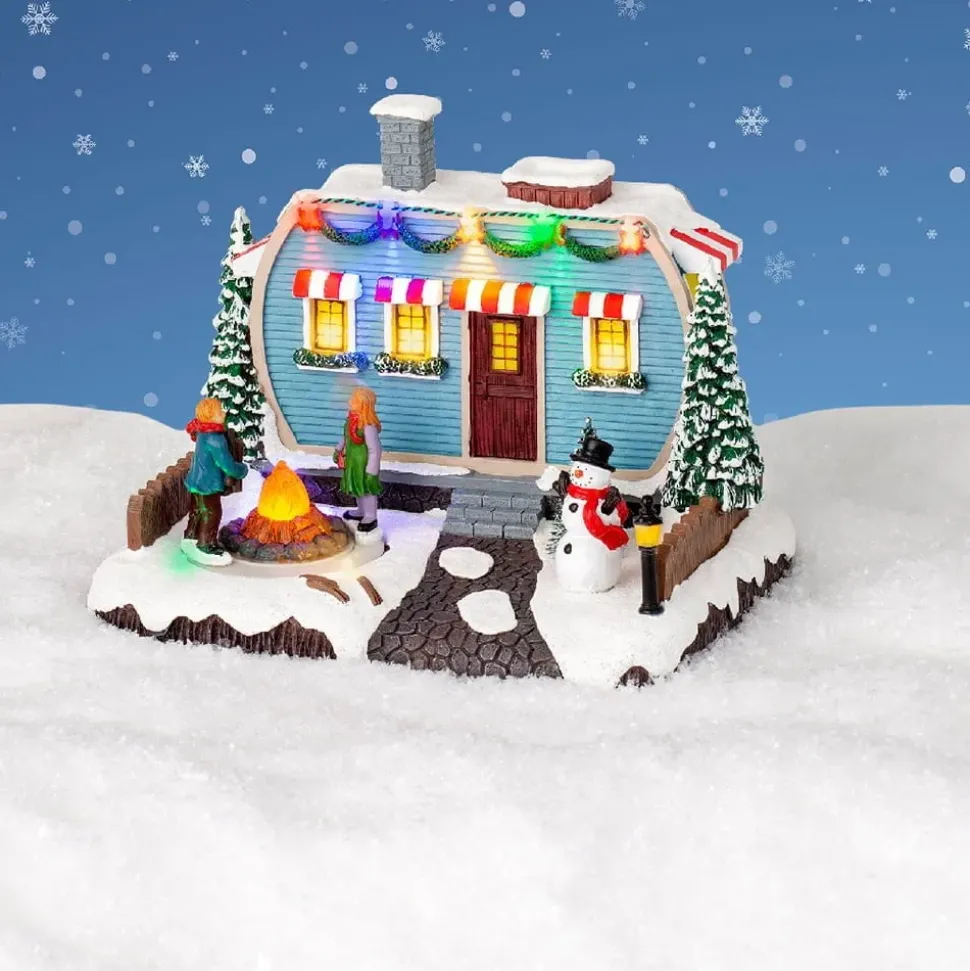 Illuminated LED camping house, 7 x 9"