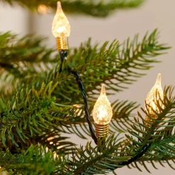 Indoor twinkling vintage 240 LEDs, warm white, green wire, 78′