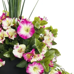 Jardinière extérieure de pétunia artificiel, 55″