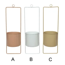 Jardinière murale en zinc, 18 x 5″