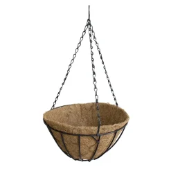 Jardinière suspendue avec chaîne de métal, 6 x 12″