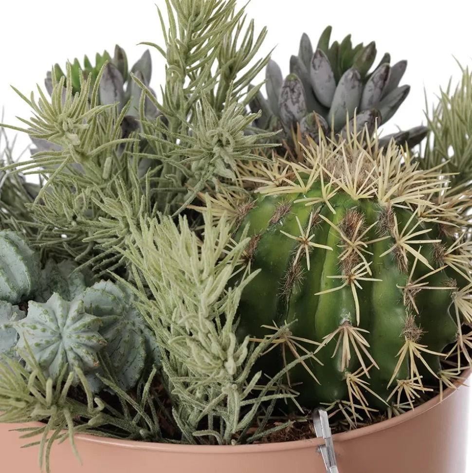 Jardinière suspendue de succulentes artificielles