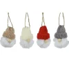Knitted Christmas gnome ornament, 3"