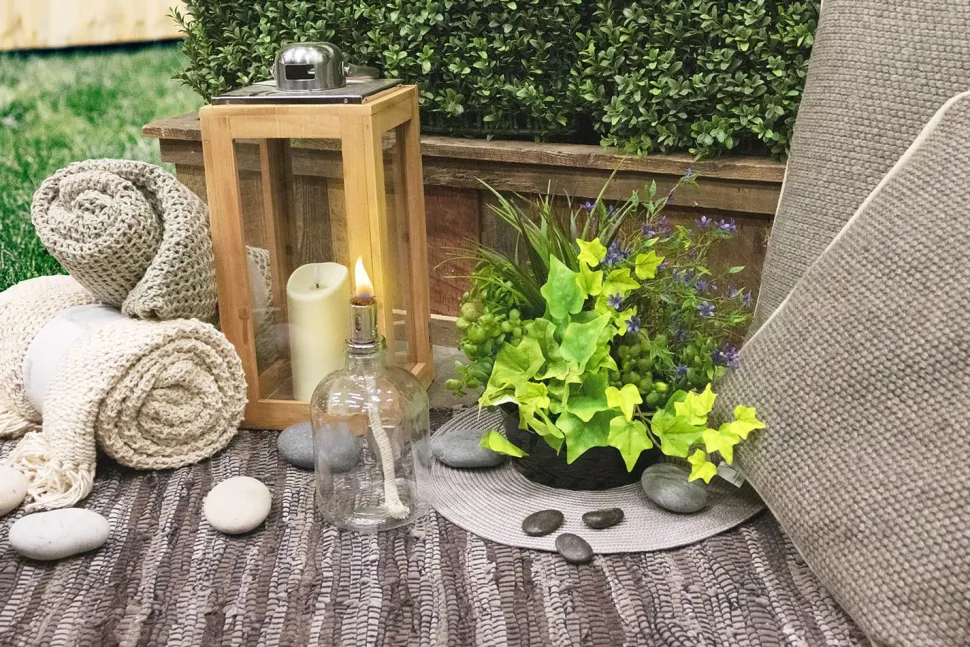 Lampe à huile, 8 x 4″