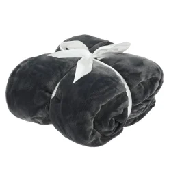 Large grey blanket, 67 x 51″