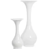 Large white glossy fiberglass vase