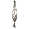 Macrame taupe hanging pot holder,  43 x 6"