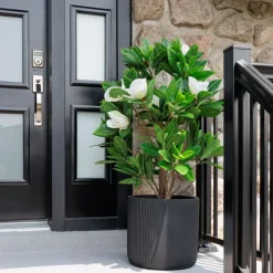 Magnolia artificial outdoor plant, 50"