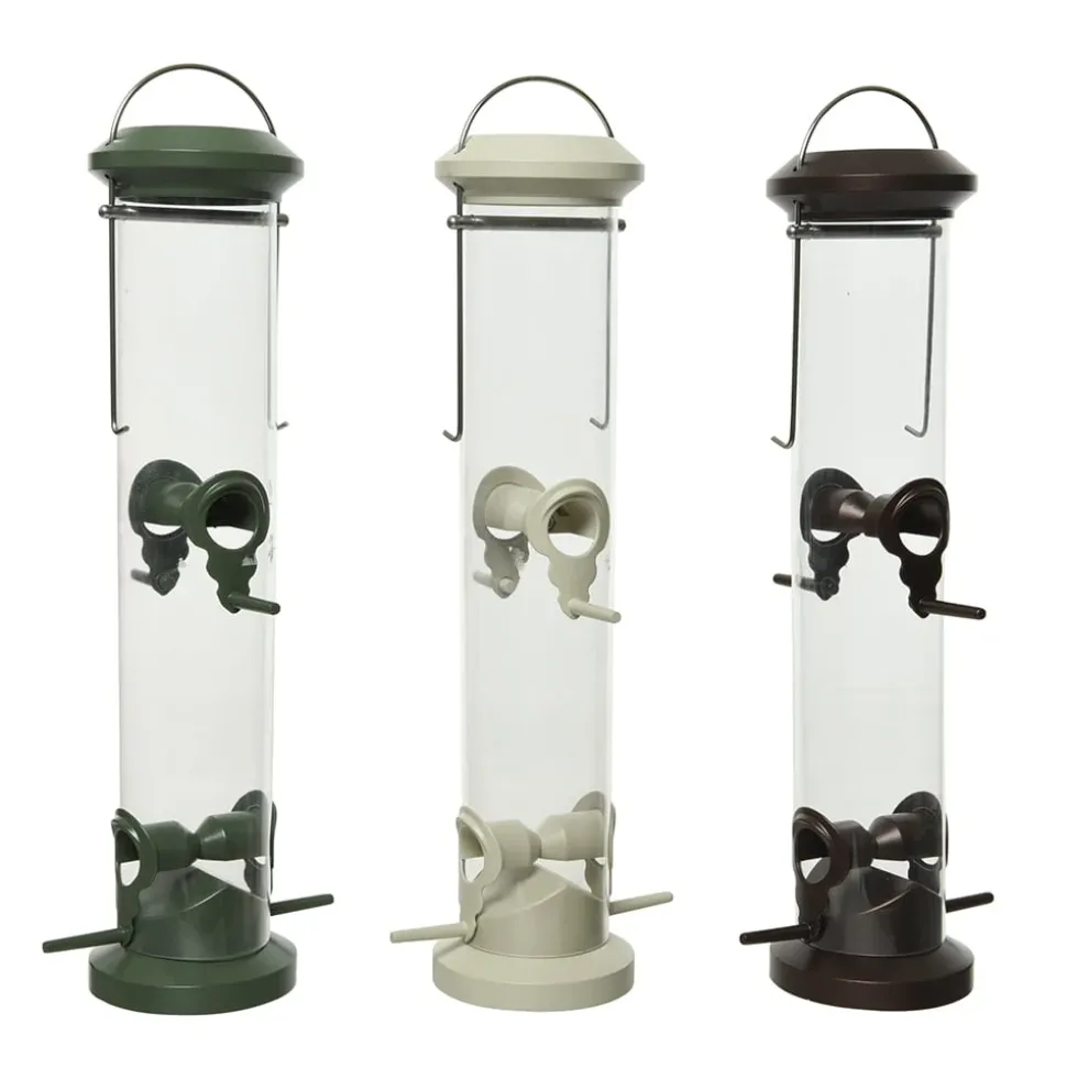 Mangeoire pour oiseau en metal 6 x 2 x 2″, couleurs assorti