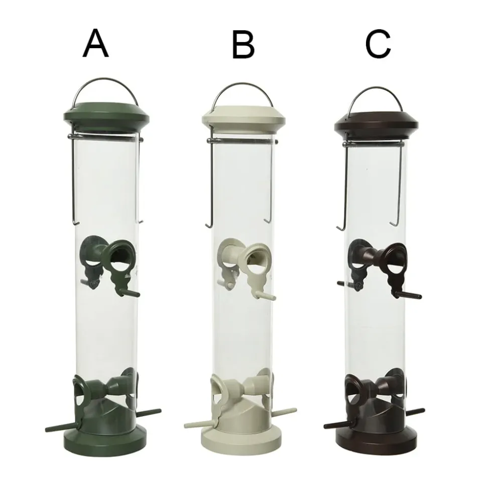 Mangeoire pour oiseau en metal 6 x 2 x 2″, couleurs assorti