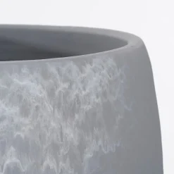Marbled grey terracotta planter