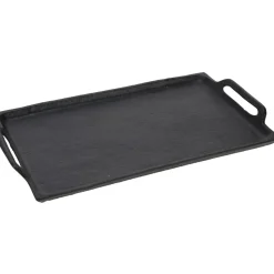 Matte black metal plate, 11,5 x 7"