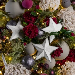 Matte grey Christmas ball ornaments, 4"