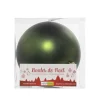 Matte olive green Christmas ornament, 8″