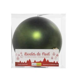 Matte olive green Christmas ornament, 8″