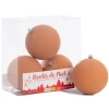 Matte orange Christmas ball ornaments, 4"